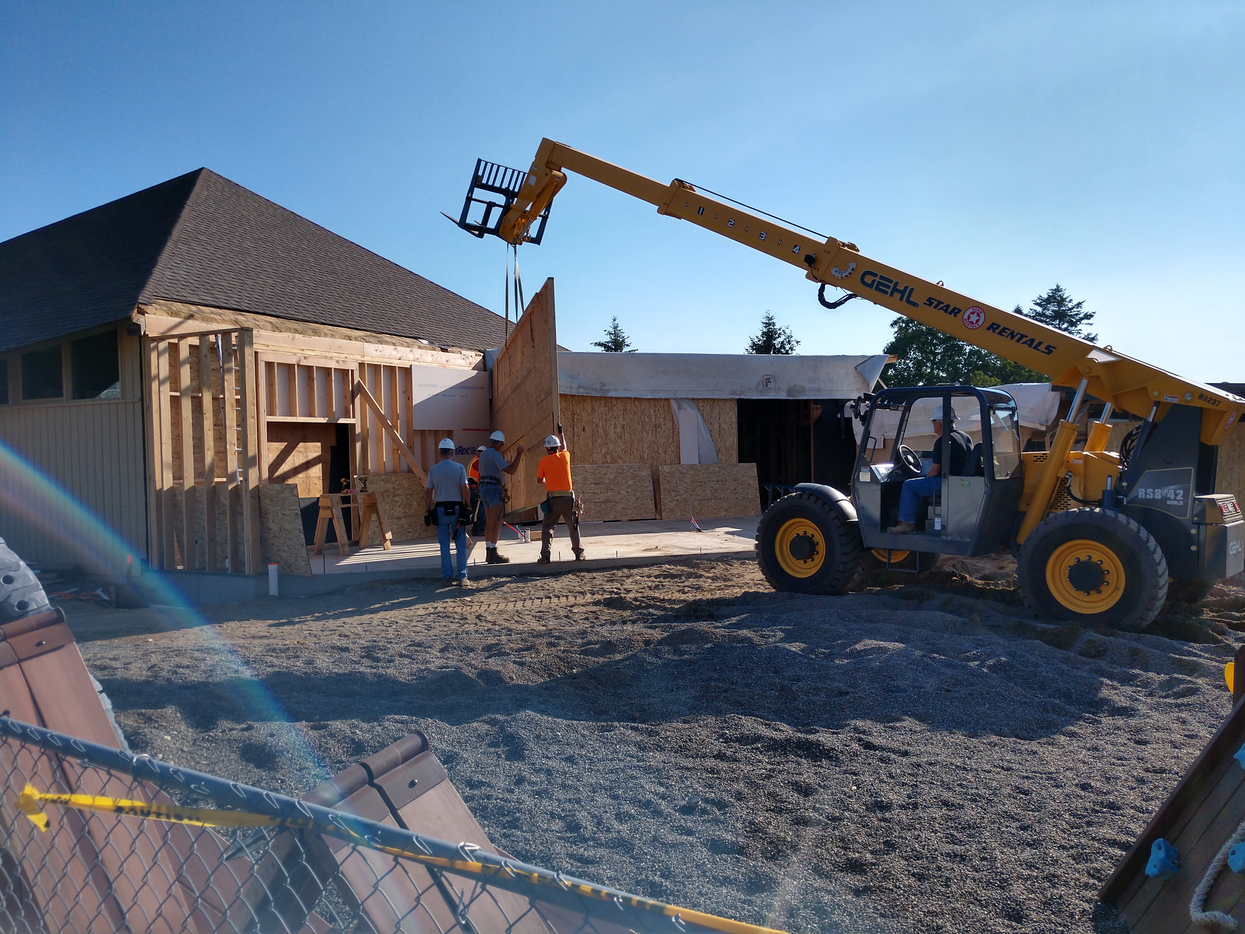 Walls are installed for the new Christ Lutheran Church kitchen during the remodel project. Photo courtesy of Christ Lutheran Church.