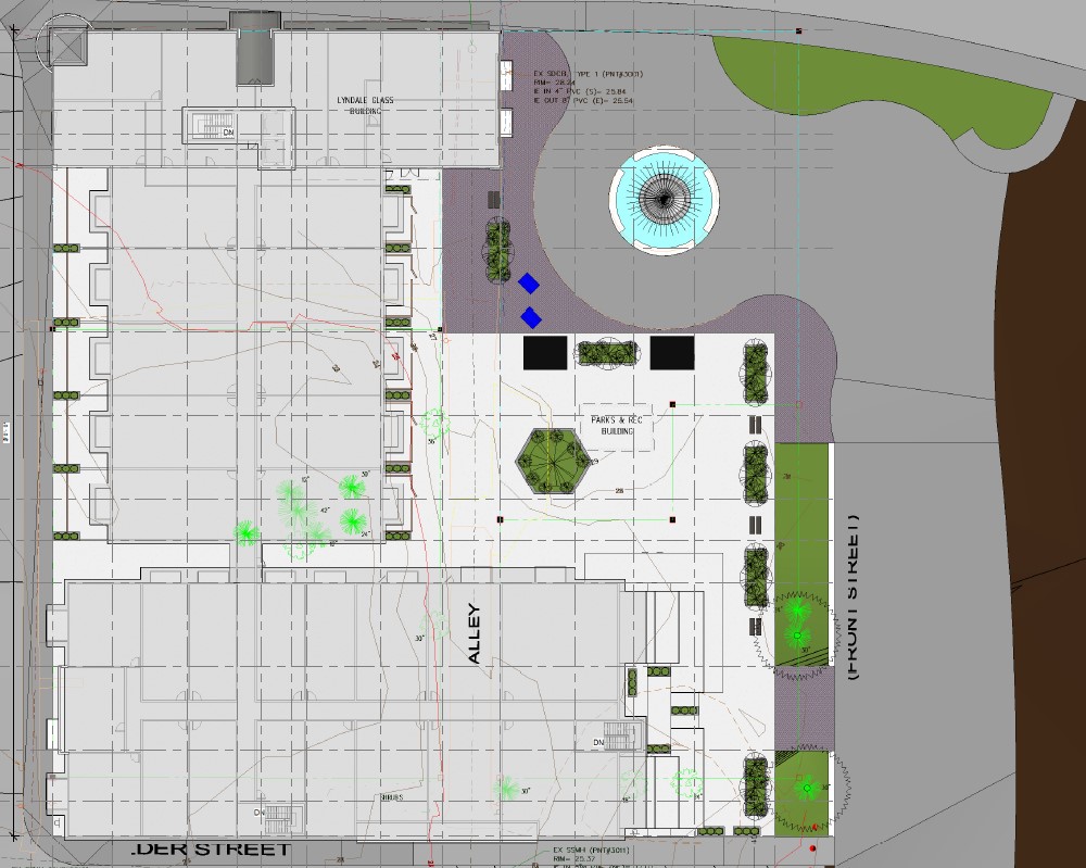 Fountain Place initial site plan (September 2019).