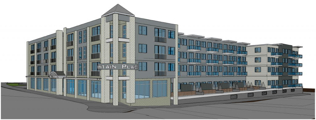 Fountain Place architectural rendering (September 2019). Source: City of Ferndale