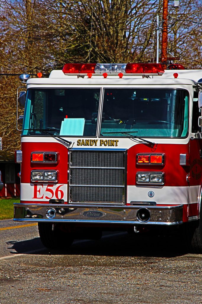 Engine 56 with Whatcom County Fire District 17. Photo courtesy of WCFD17