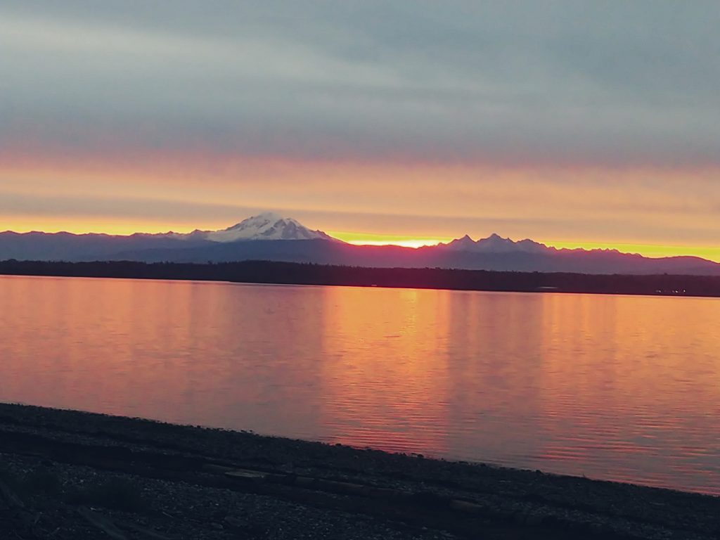 Sunrise from Sandy Point shores (October 12, 2019). Photo: Debra Kwiat