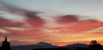 Sunrise from Pacific Heights (November 8, 2019). Photo courtesy of Todd Young.