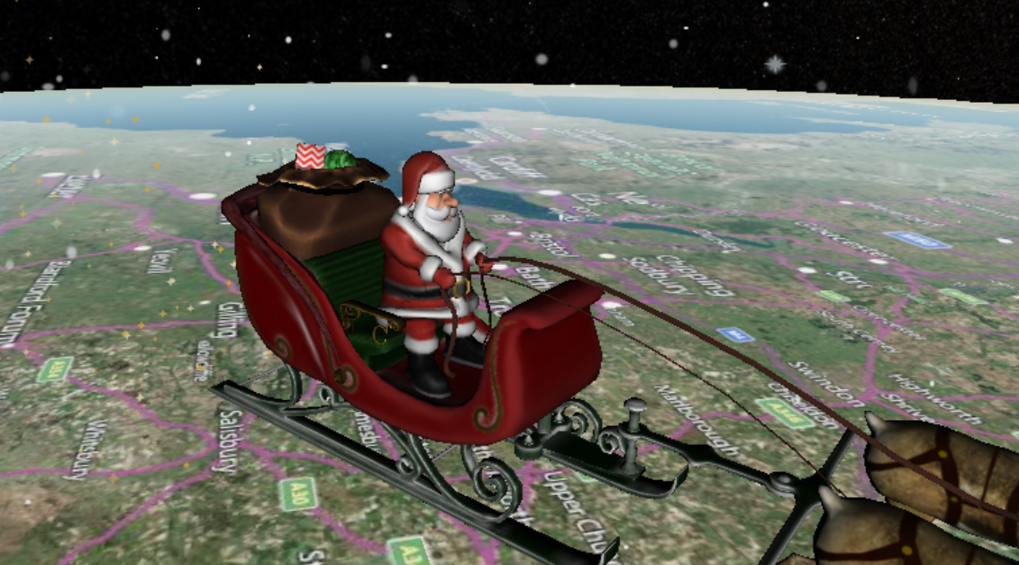 Screen grab from www.NORADSanta.org.