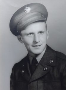 Photo of former Ferndale Police Chief and Fire Chief Lorne Jensen (1928-2019) in his military uniform. Photo courtesy of the Jensen family.