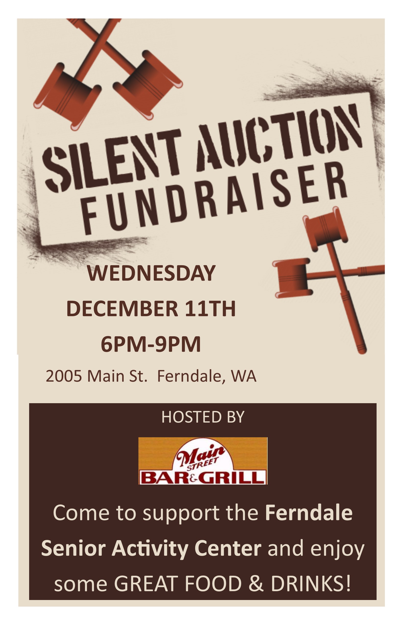 silent auction fundraiser graphic