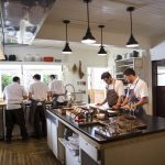 The Willows Inn kitchen (2017). Photo: Charity Burggraaf