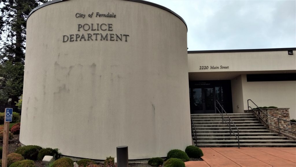 Ferndale Police Department entrance (May 21, 2019). Photo: My Ferndale News
