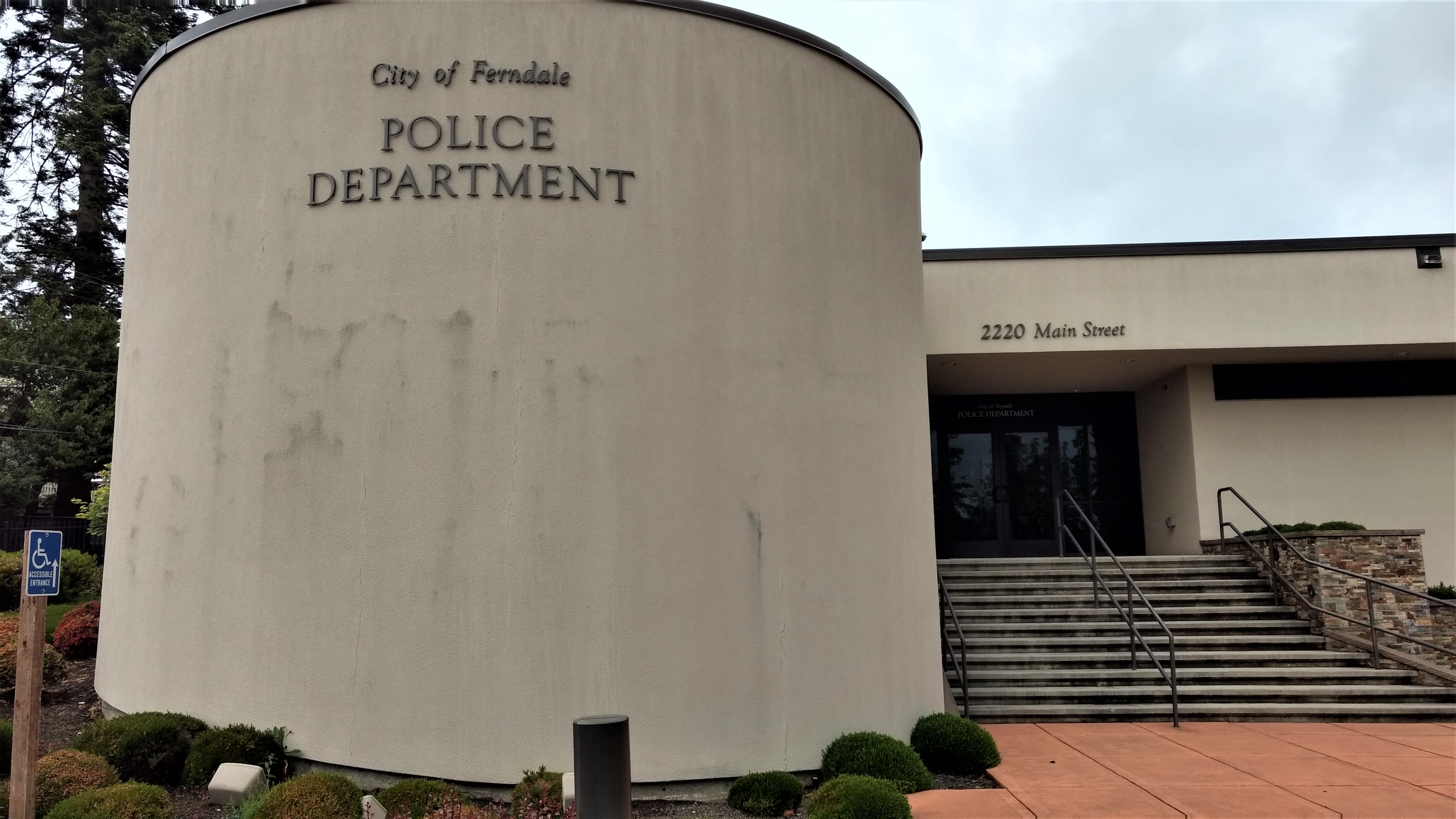 Ferndale Police Department entrance (May 21, 2019). Photo: My Ferndale News
