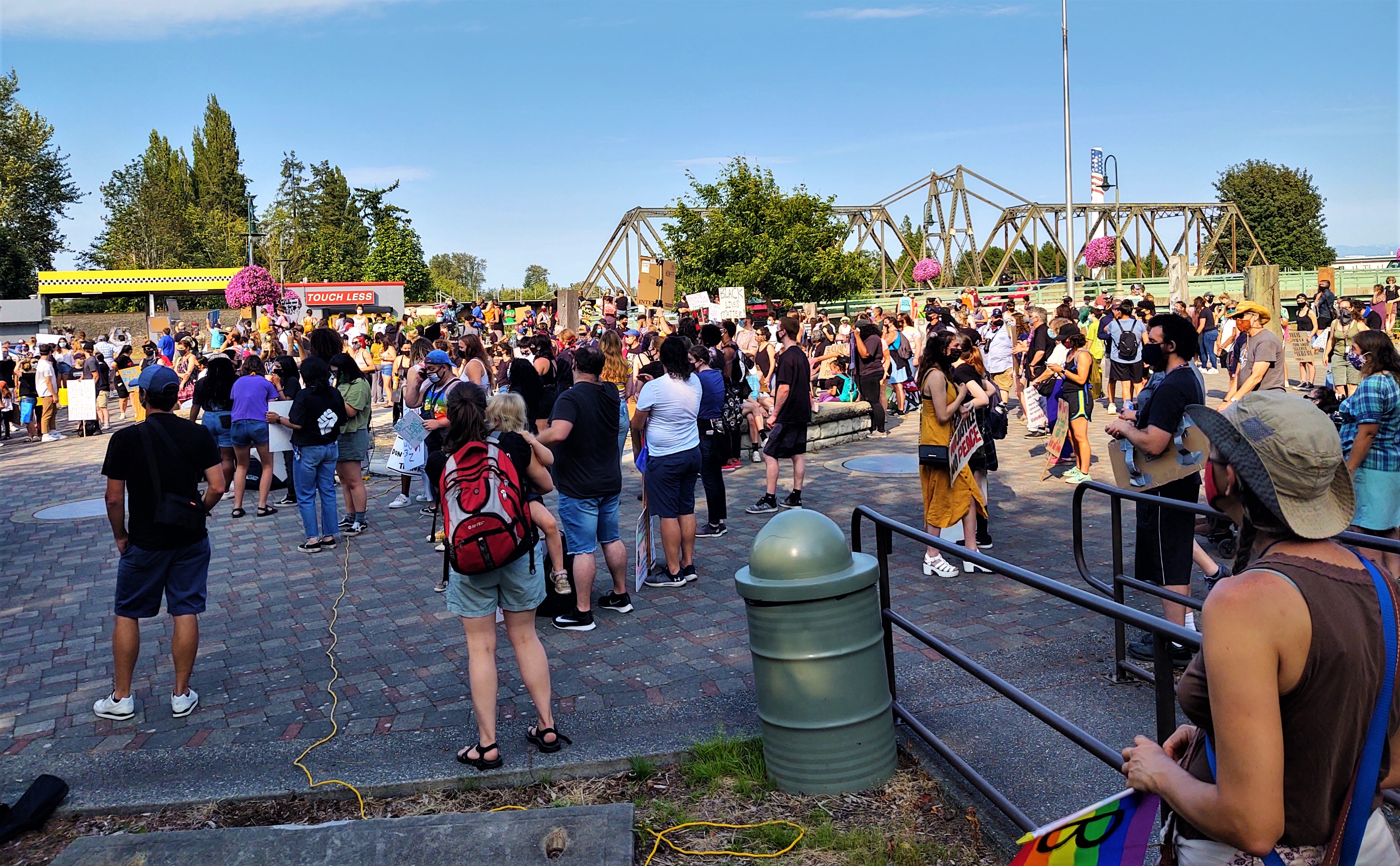 Black Lives Matter rally at Centennial Riverwalk Park (July 31, 2020). Photo: My Ferndale News
