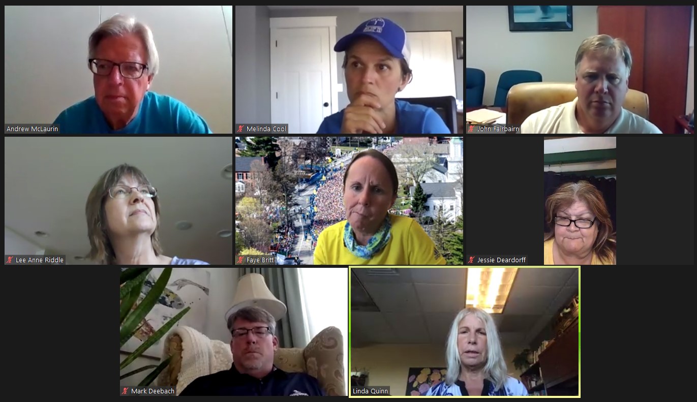 Ferndale School Board meeting via Zoom video conferencing service (August 4, 2020). Screen capture by My Ferndale News