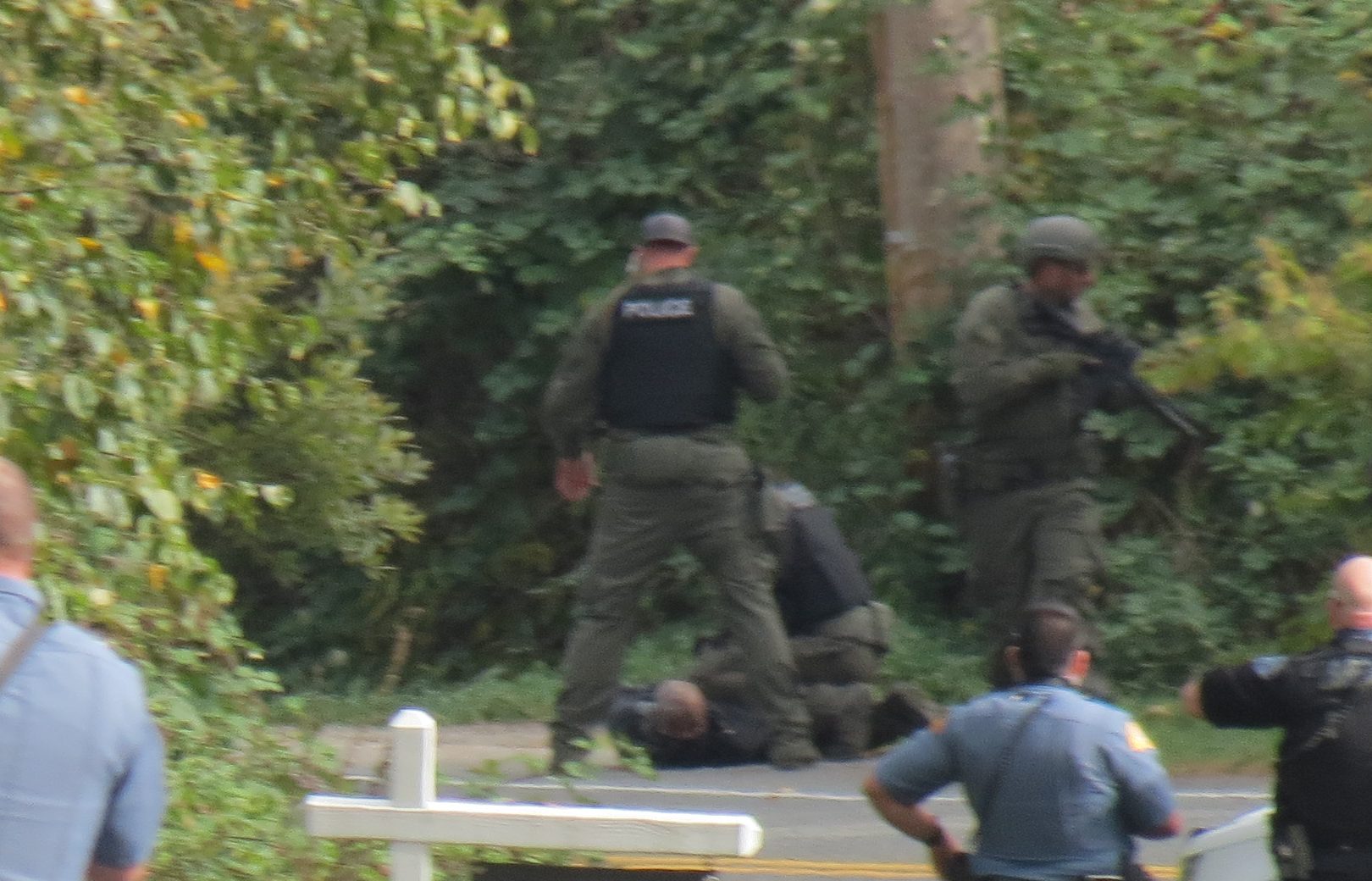 An armed robbery suspect is taken into custody by WCSO SWAT (October 20, 2020). Photo: My Ferndale News