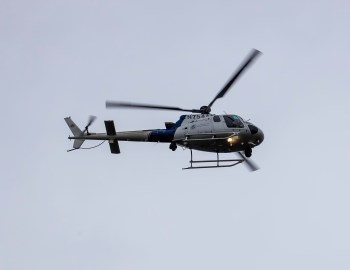 US Customs and Border Protection helicopter (October 19, 2020). Photo courtesy of Lisa Abbott