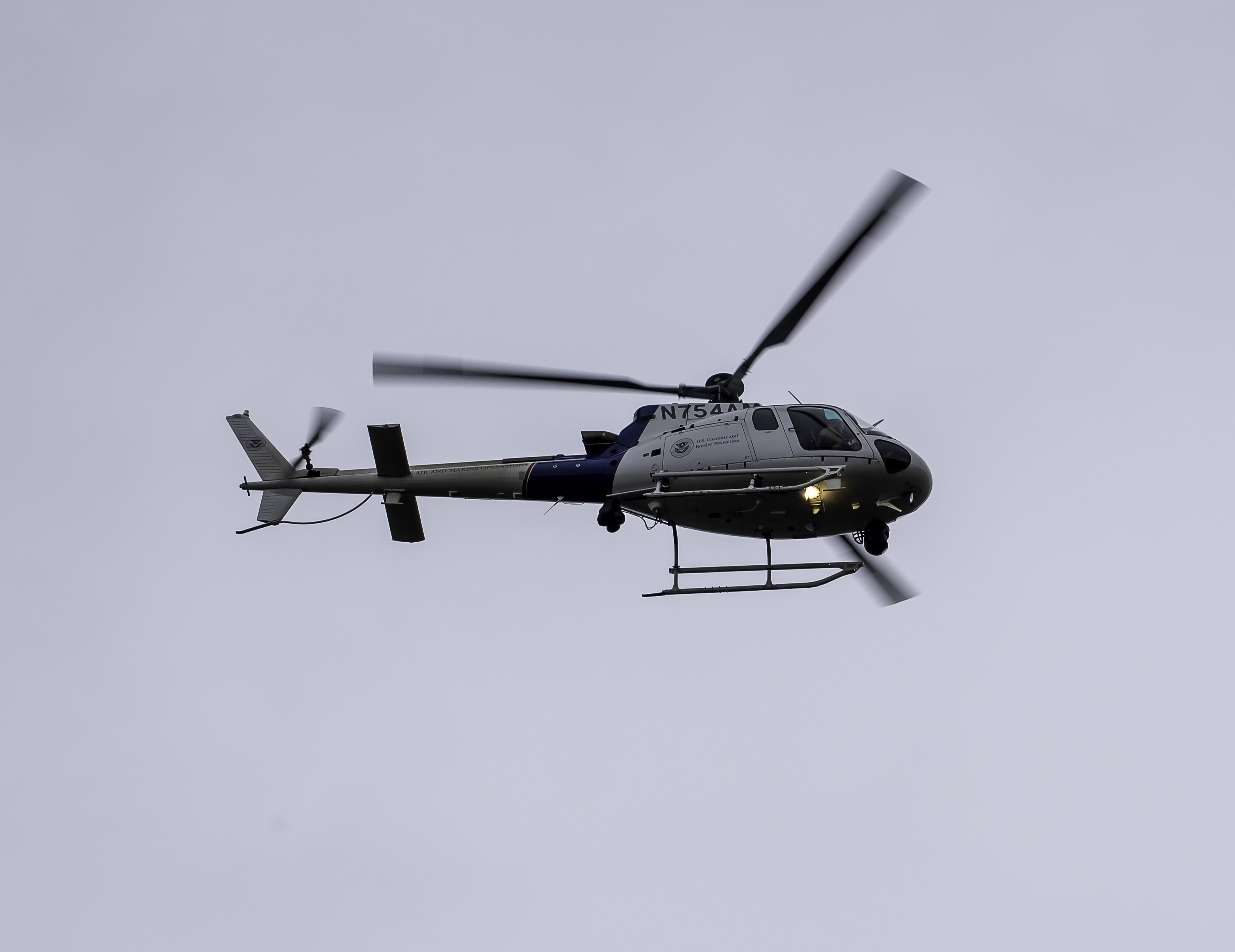 US Customs and Border Protection helicopter (October 19, 2020). Photo courtesy of Lisa Abbott
