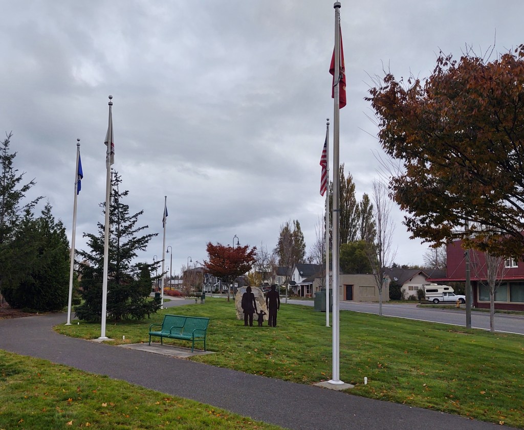 Monument at Griffintown Park honoring Veterans. Photo: My Ferndale News