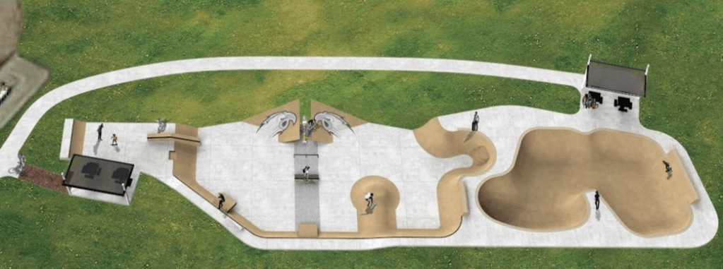 The proposed design of the skate park. Source: City of Ferndale RCO grant application