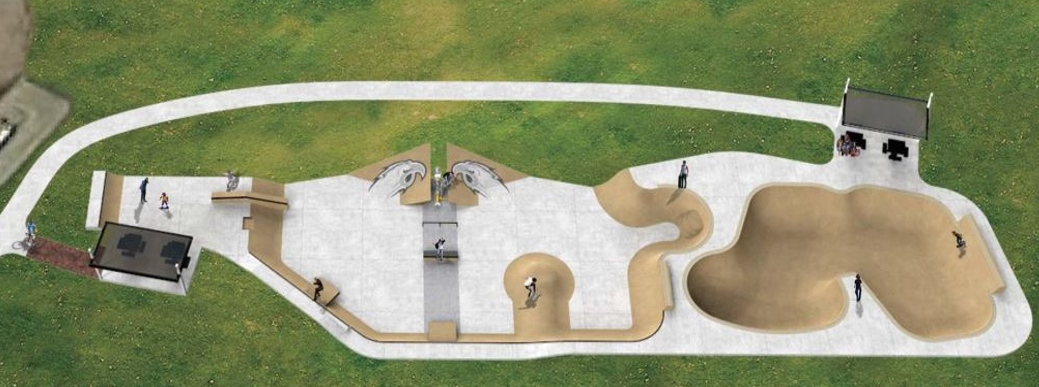 The proposed design of the skate park. Source: City of Ferndale RCO grant application