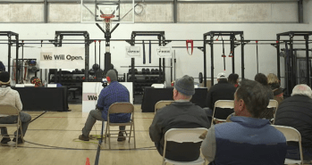 Business owners and policy experts gather to discuss options available to businesses impacted by COVID-19 mandates from the state (January 7, 2021). Still from live-stream video