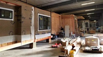 Method Homes Ferndale production facility (January 21, 2021). Photo courtesy of Method Homes