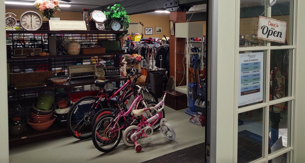 Entrance to Mystery Thrift on opening day (February 20, 2021). Photo: My Ferndale News