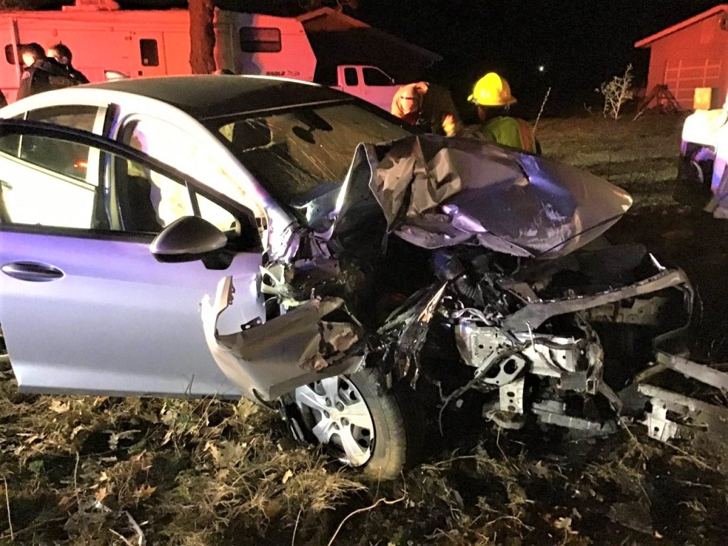 Scene of an injury crash at W Pole Road and Northwest Drive (March 5, 2021). Photo courtesy of WCFD7