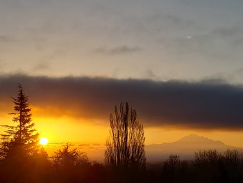 Sunrise (April 5, 2021). Photo courtesy of Jackie Rodriguez of Ferndale.