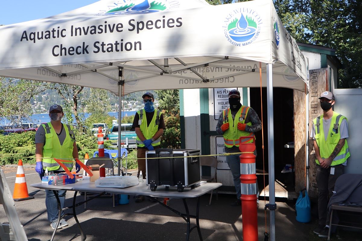 Aquatic Invasive Species Check Station. Source: Whatcom County Public Works
