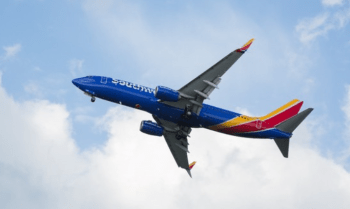Southwest Airlines plane. Source: Southwest Airlines
