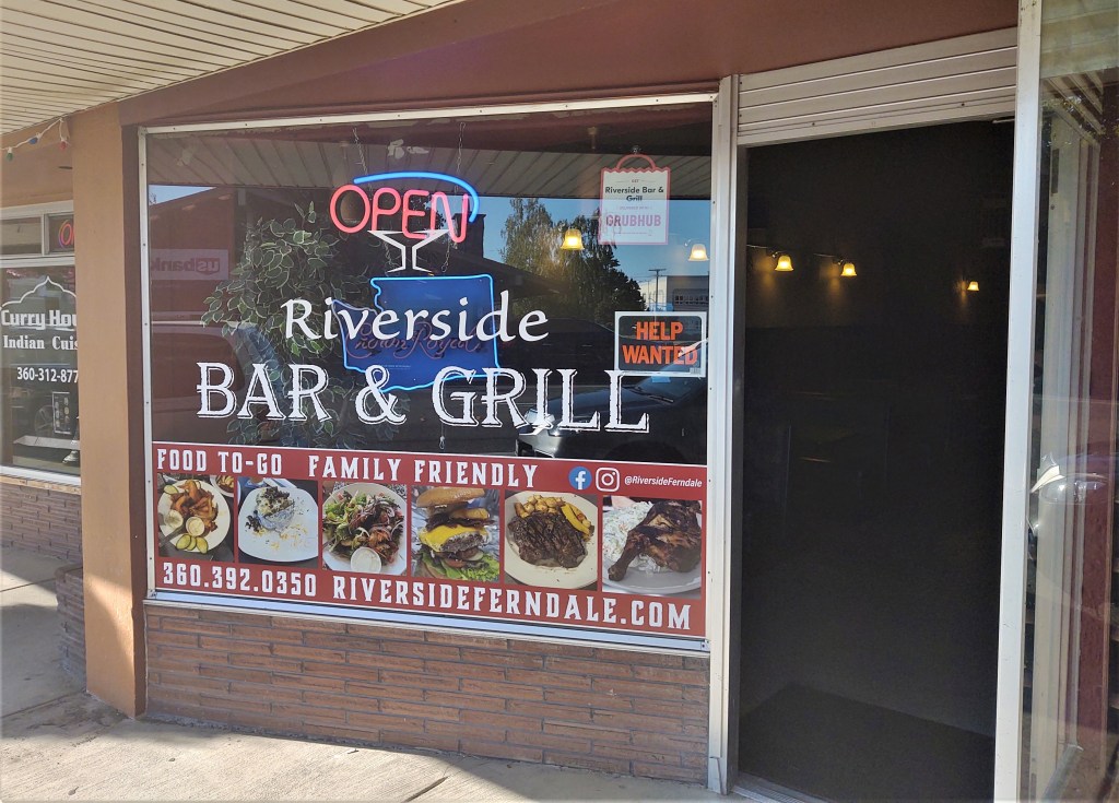 Riverside Bar & Grill exterior (July 21, 2021). Photo: Whatcom News