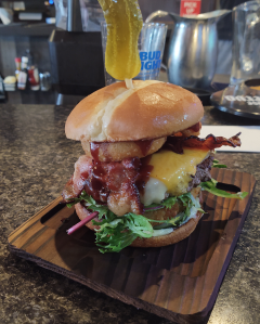 Riverside Bar & Grill "Hold my Beer Burger" (July 21, 2021). Photo: Whatcom News
