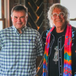 Ron Judd and David Syre pose in an undated photo. Photo courtesy of Cascadia News Company, LLC.