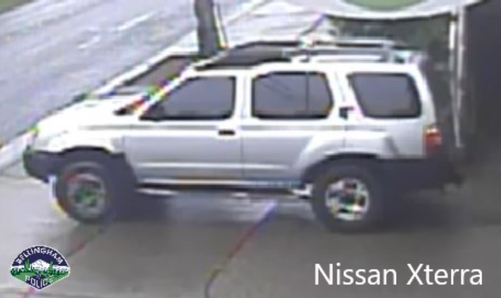 Security image of a Nissan Xterra in which the suspect was seen leaving an armed robbery (September 17, 2021). Source: Bellingham Police