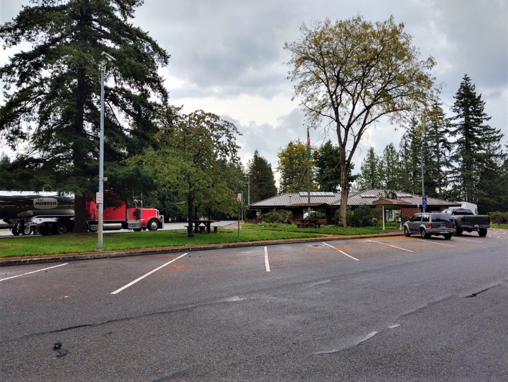 Custer rest area on southbound I-5 (October 13, 2021). Photo: Whatcom News