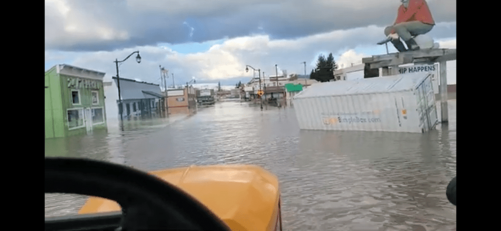 Cherry Street in Sumas (November 16, 2021). Photo courtesy of Desiree Daniels