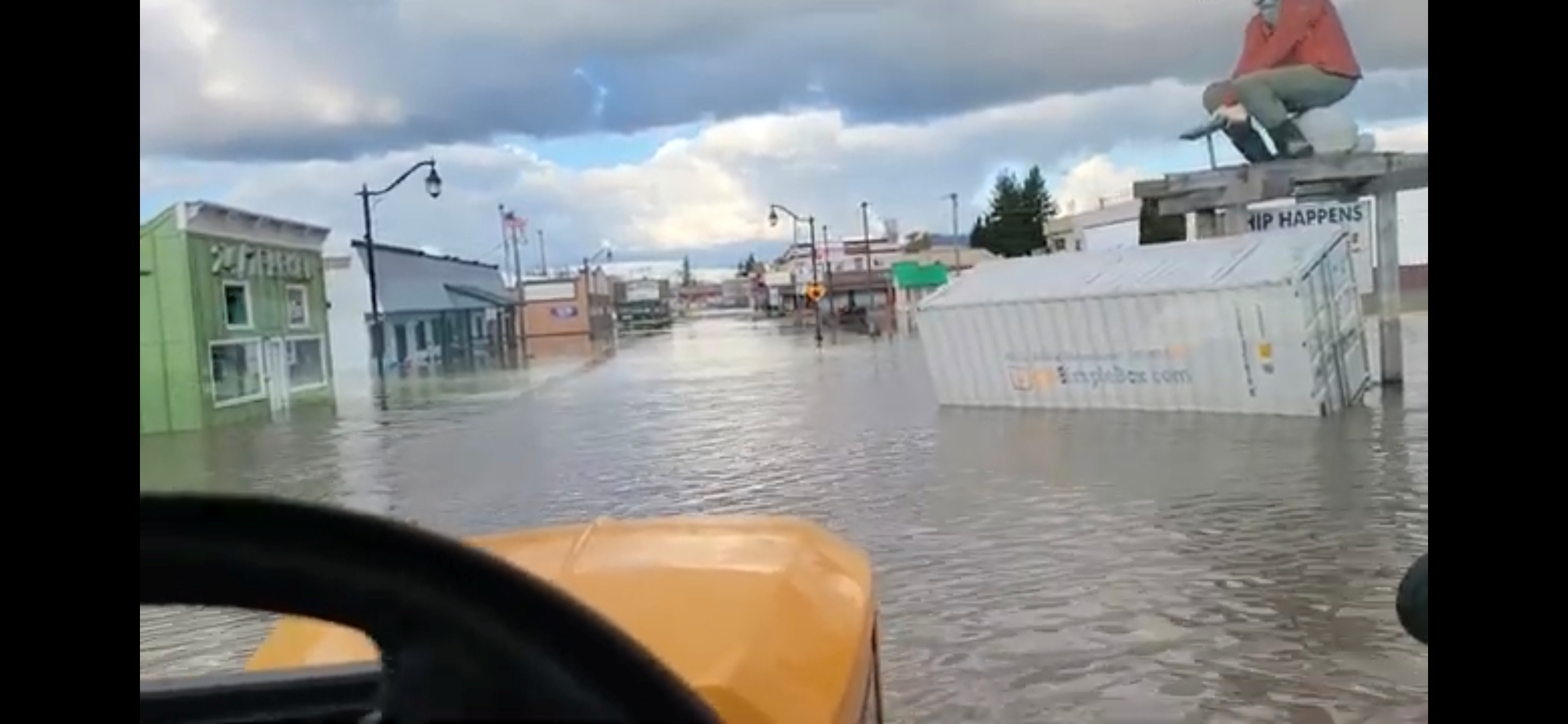Cherry Street in Sumas (November 16, 2021). Photo courtesy of Desiree Daniels