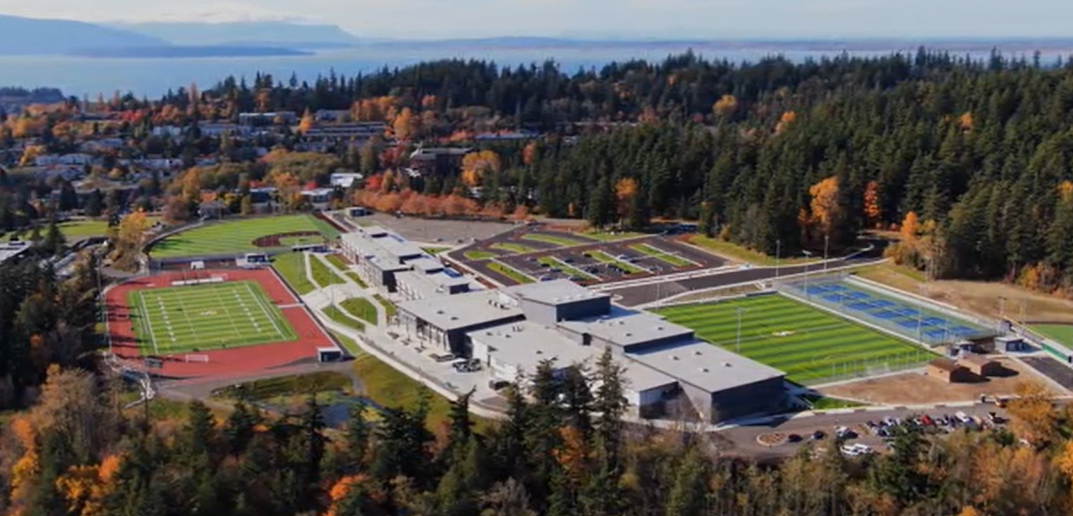 Aerial view of Sehome High School. Source: Bellingham Public Schools