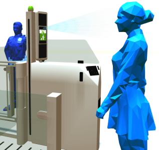 US Customs & Border Protection biometric facial technology graphic