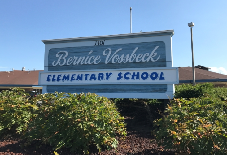 Bernice Vossbeck Elementary sign. File photo