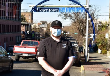 1 of the safety patrol personnel located in downtown Bellingham (January 28, 2022). Photo: City of Bellingham