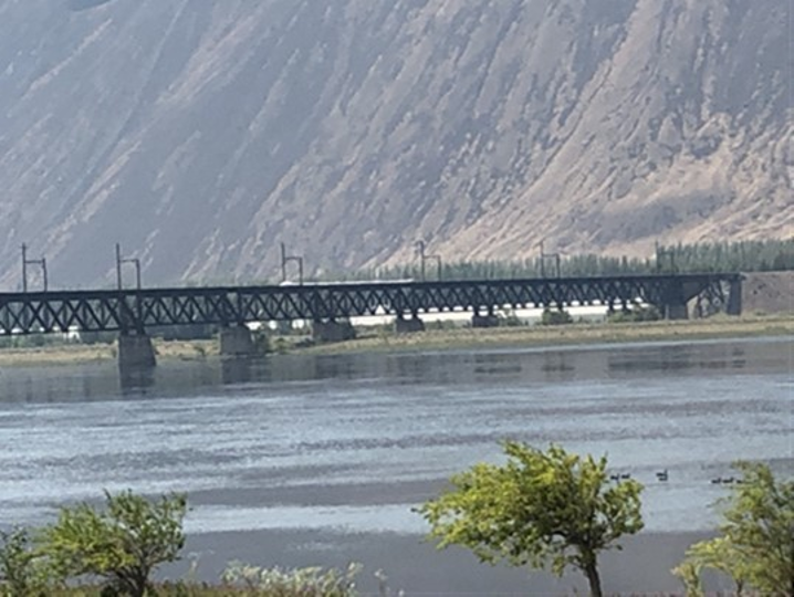 The Beverly Railroad Bridge historic bridge, which is now part of the Palouse-to-Cascades trail, where a man died after falling approximately 60 feet from the bridge deck to an island below. Source: WA State L&I Department