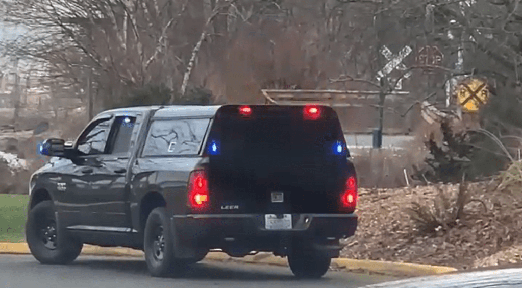 Bellingham Police vehicle (February 8, 2022). Photo courtesy of a reader.