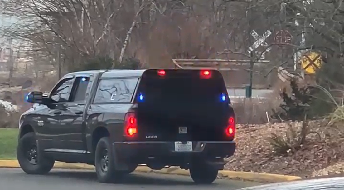 Bellingham Police vehicle (February 8, 2022). Photo courtesy of a reader.