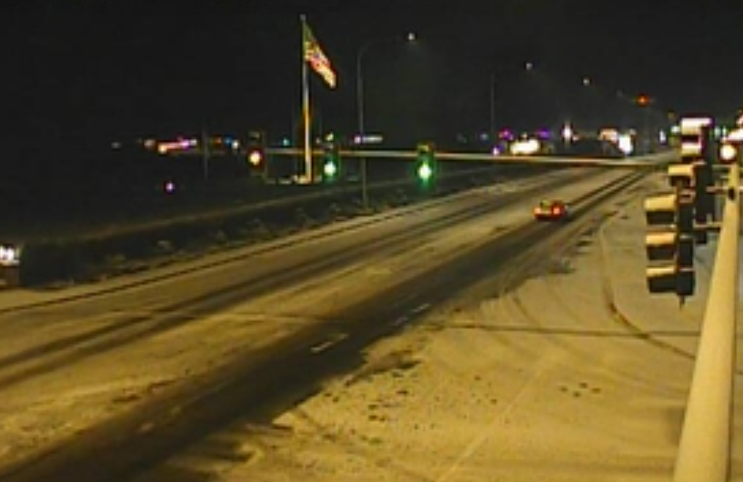 Guide Meridian (SR539) at Front Street (February 24, 2022). WSDOT traffic camera image