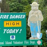 lummi island high fire danger sign
