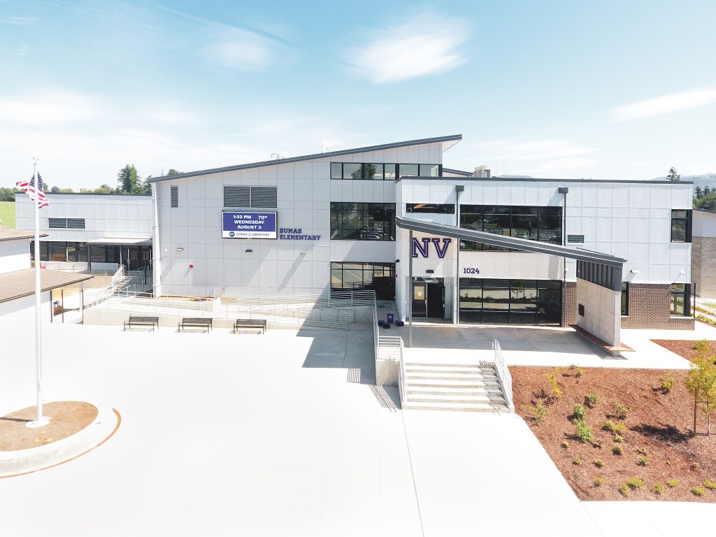 Sumas Elementary School (August 3, 2022). Photo courtesy Faber Construction
