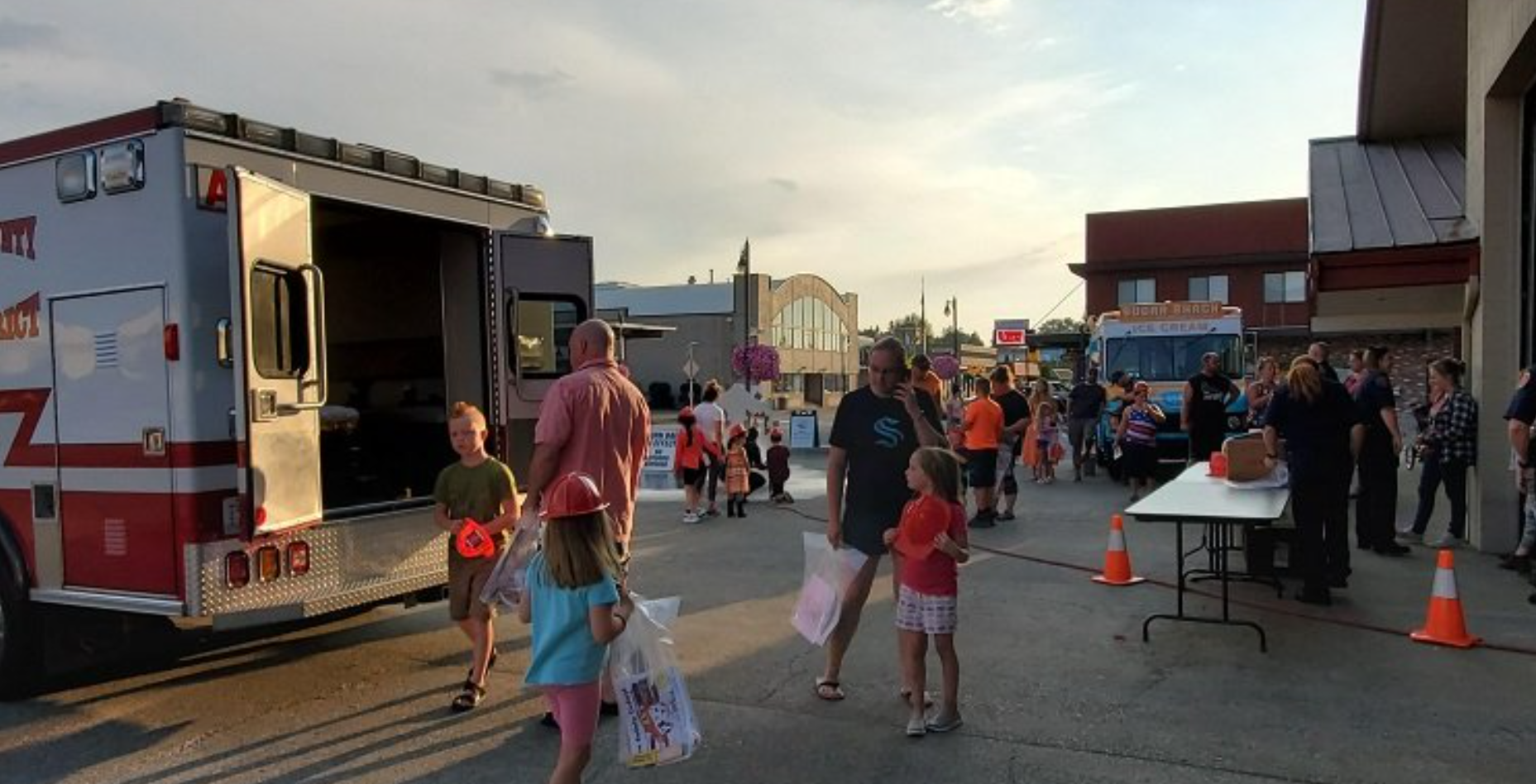 National Night Out open house event at the Everson Fire Station (2021). Photo courtesy of WCFD1