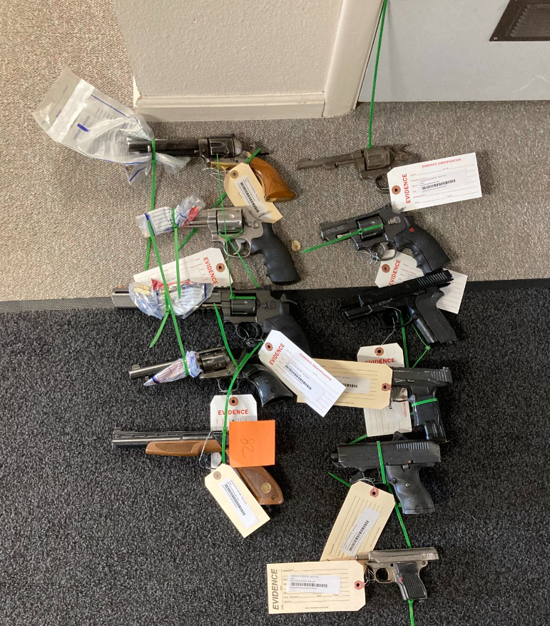 Items seized following a search of a vehicle by Everson Police (July 12, 2022). Photo courtesy of Everson Police