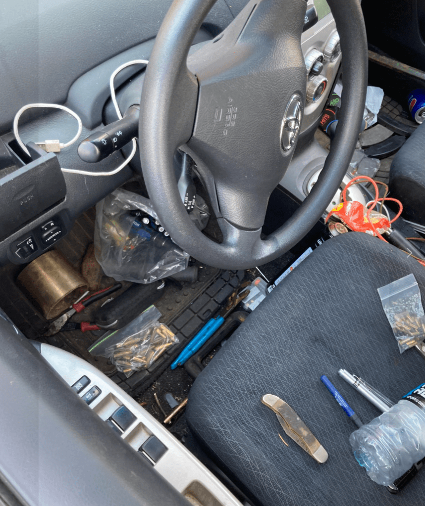 Items seized following a search of a vehicle by Everson Police (July 12, 2022). Photo courtesy of Everson Police