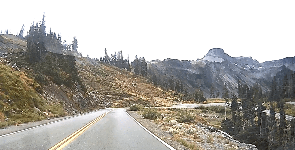 Descending Mount Baker Highway below the Artist Point parking lot (September 29, 2022). Photo: Whatcom News