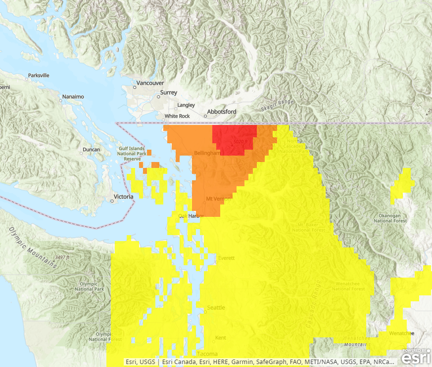 AirNow Air Quality Forecast for September 9th and 10th as of 6am on September 9, 2022.