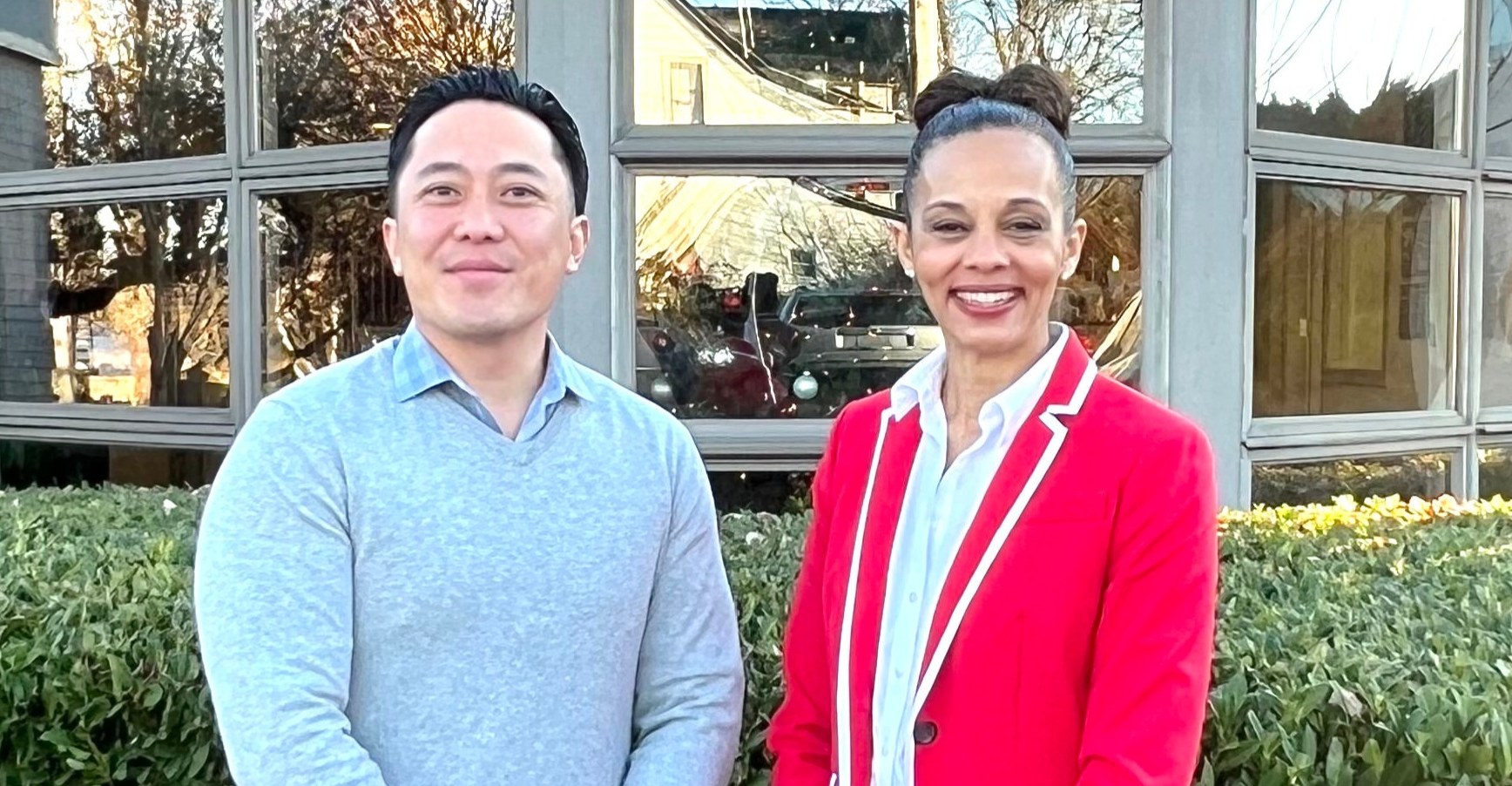 Peter Ahn and Kena Brashear promotional photo (December 12, 2022).